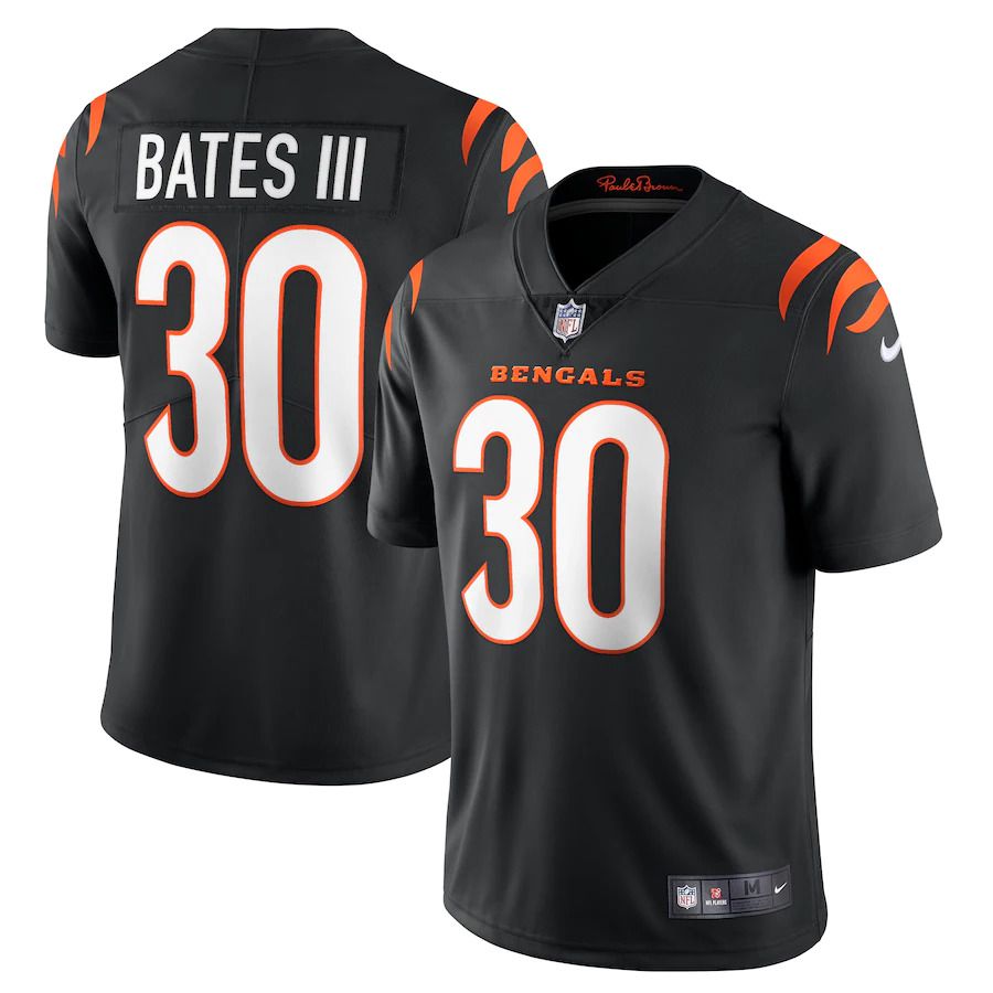 Men Cincinnati Bengals #30 Jessie Bates III Nike Black Vapor Limited NFL Jersey